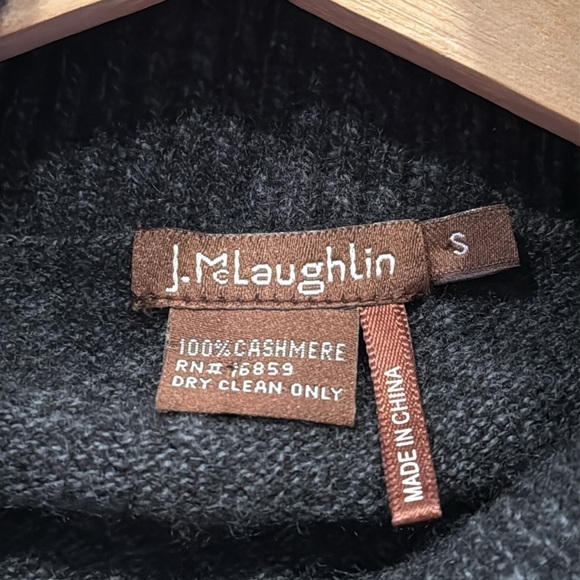 J. McLAUGHLIN 100% Cashmere Cowl Neck Sweater SZ S - Picture 4 of 5